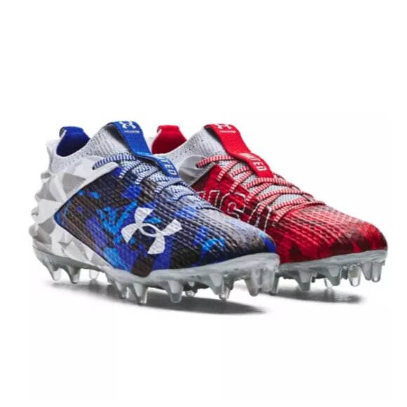Under Armour USA Football Cleats Men's Size 12 14 Red White